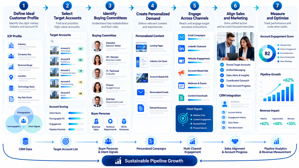 ABM Demand Generation framework from target accounts to sustainable B2B pipeline growth