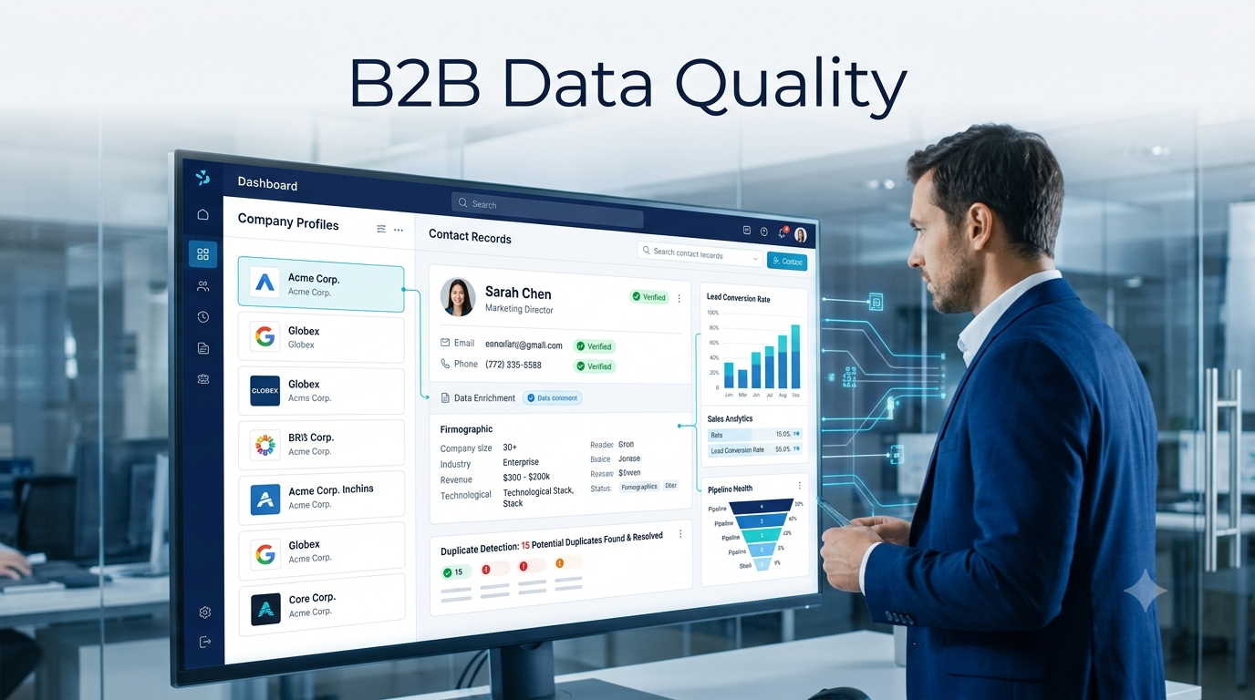B2B Data Quality in 2026: Accuracy, Freshness & Validation Guide